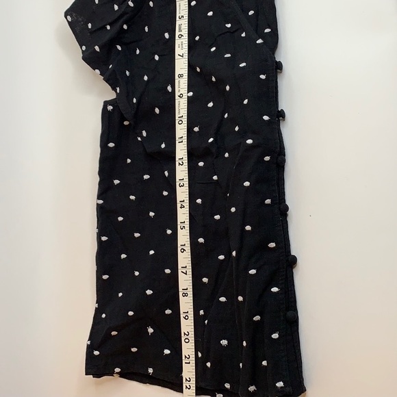Loft Women’s Black and White Embroidered Dot Shirt - Picture 11 of 11